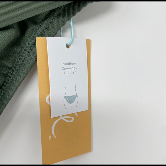 Target Ribbed bikini bottoms olive green - Picture 3 of 4